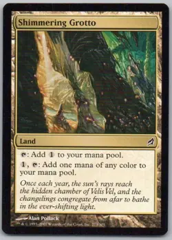Shimmering Grotto 273 Lorwyn Normal Land Magic Card NM - Image 1