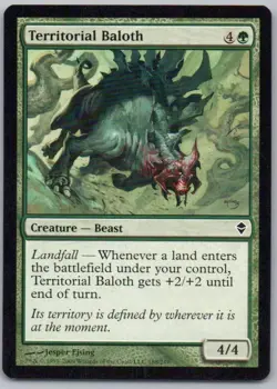 Territorial Baloth 188 Zendikar Normal Creature Magic Card NM - Image 1