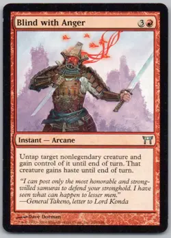 Blind with Anger 158 Champions of Kamigawa Normal Instant Magic Card NM - Image 1