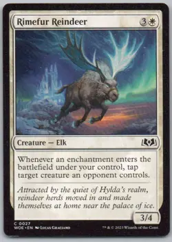 Rimefur Reindeer 27 Wilds of Eldraine Normal Creature Magic Card NM - Image 1