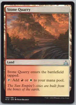 Stone Quarry 190 Rivals of Ixalan Normal Land Magic Card NM - Image 1