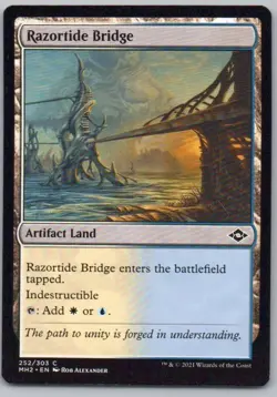 Razortide Bridge 252 Modern Horizons 2 Artifact Magic Card NM - Image 1