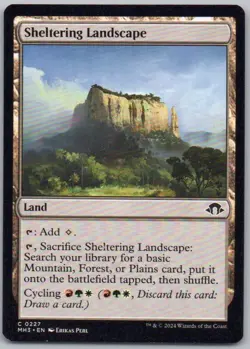 Sheltering Landscape 227 Modern Horizons 3 Land Magic Card NM - Image 1