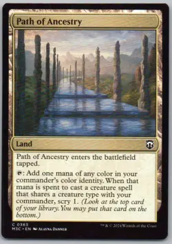 Path of Ancestry 363 Commander: Modern Horizons 3 Land Magic Card NM - Image 1