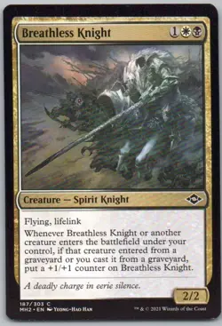 Breathless Knight 187 Modern Horizons 2 Creature Magic Card NM - Image 1
