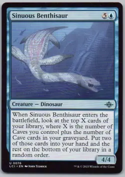Sinuous Benthisaur 76 The Lost Caverns of Ixalan Creature Magic Card NM - Image 1