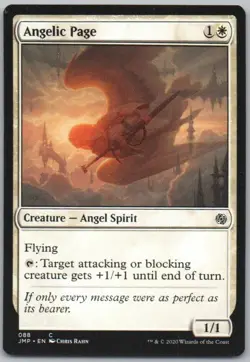 Angelic Page 88 Jumpstart Creature Magic Card NM - Image 1