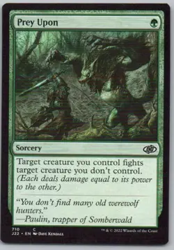 Prey Upon 710 Jumpstart 2022 Sorcery Magic Card NM - Image 1