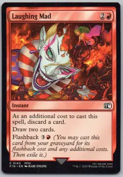 Laughing Mad 143 FINAL FANTASY Normal Instant Magic Card NM - Image 1