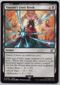 Vincent's Limit Break 126 FINAL FANTASY Normal Instant Magic Card NM - Image 1