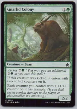 Gnarlid Colony 224 Foundations Normal Creature Magic Card NM - Image 1