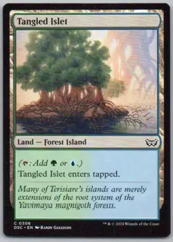 Tangled Islet 306 Commander: Duskmourn: House of Horror Normal Land Magic Card N - Image 1