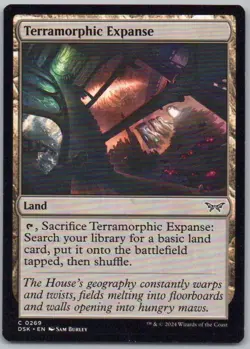 Terramorphic Expanse 269 Duskmourn: House of Horror Normal Land Magic Card NM - Image 1