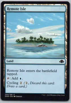 Remote Isle 254 Dominaria Remastered Normal Land Magic Card NM - Image 1