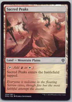 Sacred Peaks 254 Dominaria United Normal Land Magic Card NM - Image 1