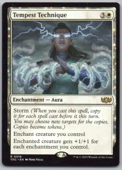 Tempest Technique 16 Commander: Tarkir: Dragonstorm Normal Enchantment Magic Car - Image 1