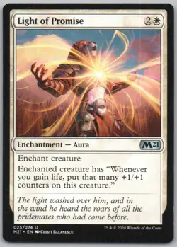 Light of Promise 25 Core Set 2021 Normal Enchantment Magic Card NM - Image 1