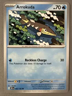 Pokemon TCG * Destined Rivals 062/182 Arrokuda Common * UNG NM FRESH PACK - Image 1