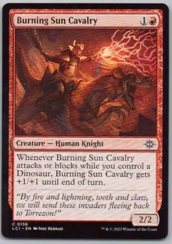 Burning Sun Cavalry 138 The Lost Caverns of Ixalan Normal Creature Magic Card NM - Image 1