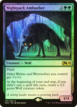 MTG FOIL Nightpack Ambusher - Core Set 2020 #185 - Image 1