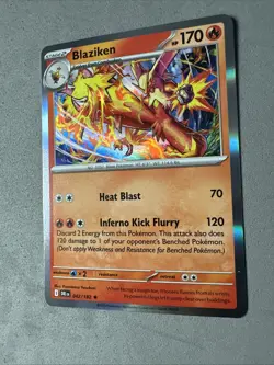 Pokemon TCG * Destined Rivals 042/182 Blaziken Rare HOLO* NM FRESH PK - Image 2
