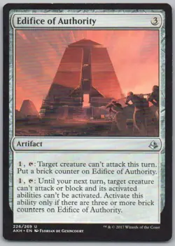 Edifice of Authority 226 Amonkhet Normal Artifact Magic Card NM - Image 1