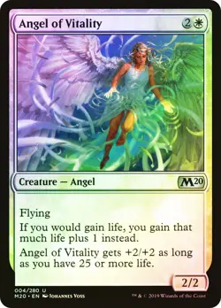 MTG FOIL Angel of Vitality - Core Set 2020 #4 - Image 1