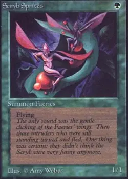 Scryb Sprites PL/MP, English MTG Beta - Image 1