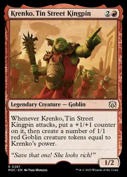 Krenko, Tin Street Kingpin NM, English MTG March of the Machine - Image 1