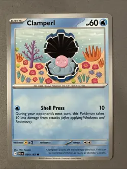Pokemon TCG * Destined Rivals 054/182 Clamperl Common * UNG NM FRESH PACK - Image 1