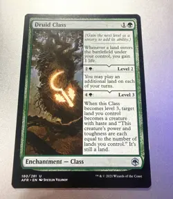 Druid Class Adventures in the Forgotten Realms Foil MTG AFR Unplayed mint D&D - Image 1
