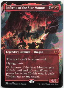 Inferno of the Star Mounts (Borderless) *Foil* AFR 293 NM-LP - Image 1