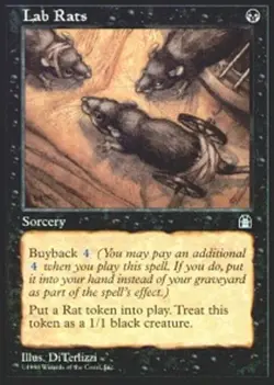 MTG magic cards 1x Lab Rats Stronghold Light Play, English - Image 1