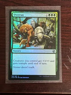 Overrun *FOIL* NM - Conspiracy Take the Crown - SPARROW MAGIC - Image 1