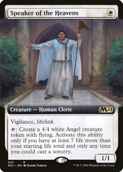 MTG Speaker of the Heavens Extended Art - Core Set 2021 #347 - Image 1
