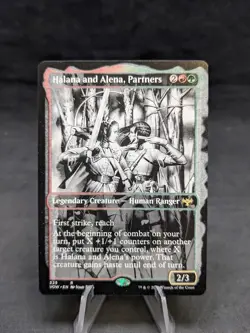 Halana and Alena, Partners | MTG Magic Innistrad Crimson Vow | Misprint | NM - Image 1