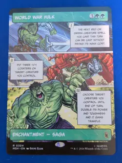 World War Hulk Borderless Marvel Super Heroes Mtg Nm 0304 - Image 1