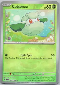 Cottonee (Master Ball Pattern) 7 Prismatic Evolutions HOL NM - Image 1
