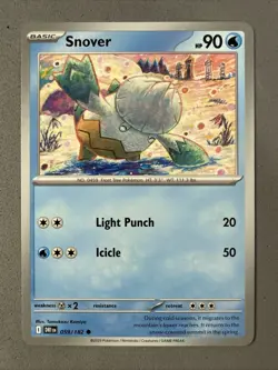 Pokemon TCG * Destined Rivals 059/182 Snover Common * UNG NM FRESH PACK - Image 1