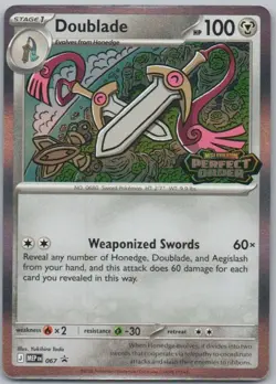 Doublade - 067 067 Mega Evolution Promo Stamp Metal Pokemon Card NM - Image 1