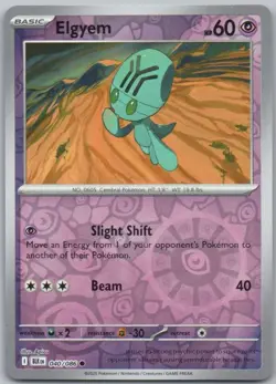 Elgyem 040 Black Bolt Normal Pokemon Pokemon Card NM - Image 1