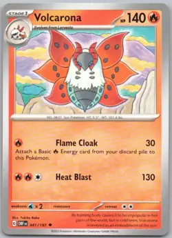 Volcarona 041 Obsidian Flames Normal Fire Pokemon Card NM - Image 1
