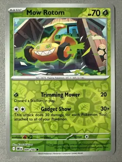 Pokemon TCG * Destined Rivals 009/182 Mow Rotom C REVERSE HOLO * NM FRESH PK - Image 1