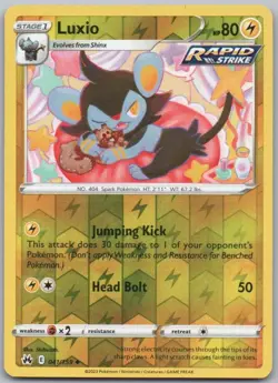 Luxio 041 Crown Zenith Reverse Holo Lightning Pokemon Card NM - Image 1