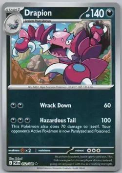 Drapion 052 Perfect Order Reverse Holo Darkness Pokemon Card NM - Image 1