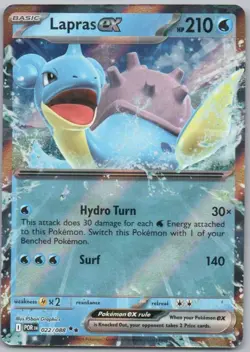 Lapras EX 022 Perfect Order Holo Water Pokemon Card NM - Image 1