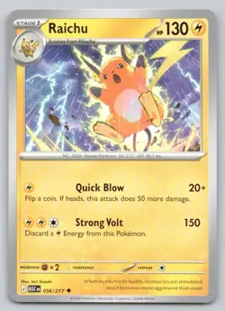 Raichu 056 Ascended Heroes Normal Lightning Pokemon Card NM - Image 1