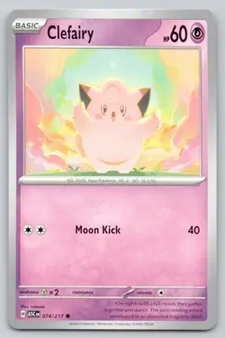 Clefairy 074 Ascended Heroes Normal Psychic Pokemon Card NM - Image 1