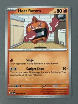 Pokemon TCG * Destined Rivals 043/182 Heat Rotom Common * UNG NM FRESH PACK - Image 1