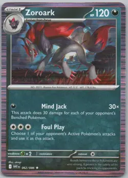 Zoroark 062 White Flare Holo Darkness Pokemon Card NM - Image 1